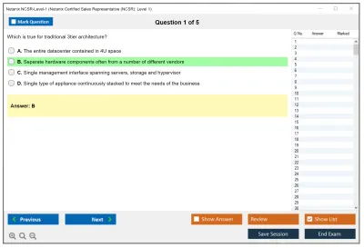 Nutanix NCSR-Level-1 Nutanix Certified Sales Representative (NCSR): Level 1 Practice test exam simulator test engine exam Prep practice test questions answers Image 1