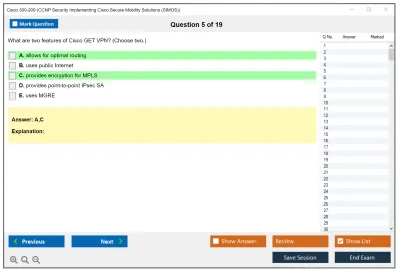 Cisco 300-209 CCNP Security Implementing Cisco Secure Mobility Solutions (SIMOS) Practice test exam simulator test engine exam Prep practice test questions answers Image 5