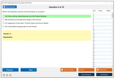 Exin ASF Agile Scrum Foundation Practice test exam simulator test engine exam Prep practice test questions answers Image 4