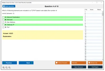 Alibaba Cloud ACA-Sec1 ACA Cloud Security Associate Practice test exam simulator test engine exam Prep practice test questions answers Image 4