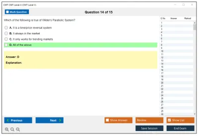 CMT CMT-Level-II CMT Level II Exam Practice test exam simulator test engine exam Prep practice test questions answers Image 14