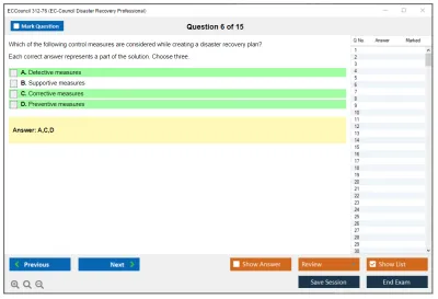 ECCouncil 312-76 Disaster Recovery Professional Practice Test Practice test exam simulator test engine exam Prep practice test questions answers Image 6