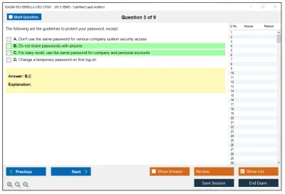 GAQM ISO-ISMS-LA ISO 27001:2013 ISMS - Certified Lead Auditor Practice test exam simulator test engine exam Prep practice test questions answers Image 3