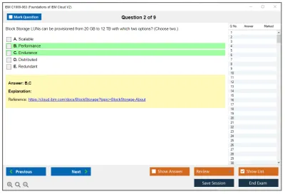 IBM C1000-083 Foundations of IBM Cloud V2 Practice test exam simulator test engine exam Prep practice test questions answers Image 2