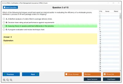 IIA IIA-CRMA Certification in Risk Management Assurance (CRMA) Exam Practice test exam simulator test engine exam Prep practice test questions answers Image 3