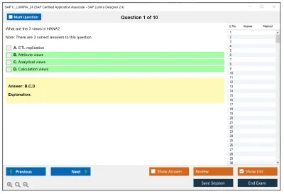 SAP C_LUMIRA_24 SAP Certified Application Associate - SAP Lumira Designer 2.4 Practice test exam simulator test engine exam Prep practice test questions answers Image 1