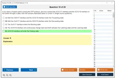 Huawei H12-891_V1.0 HCIE-Datacom V1.0 Practice test exam simulator test engine exam Prep practice test questions answers Image 16