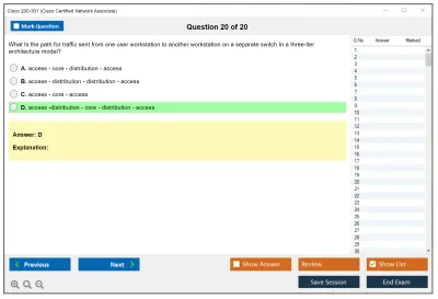 Cisco 200-301 Cisco Certified Network Associate Practice test exam simulator test engine exam Prep practice test questions answers Image 20