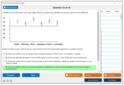 ISTQB ATA Advanced Test Analyst Practice test exam simulator test engine exam Prep practice test questions answers Image 10