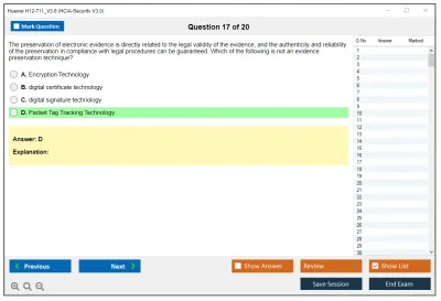 Huawei H12-711_V3.0 HCIA-Security V3.0 Practice test exam simulator test engine exam Prep practice test questions answers Image 17