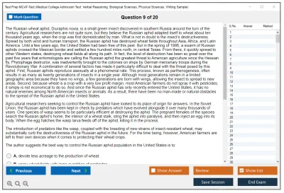 Test Prep MCAT-Test Medical College Admission Test: Verbal Reasoning, Biological Sciences, Physical Sciences, Writing Sample Practice test exam simulator test engine exam Prep practice test questions answers Image 9