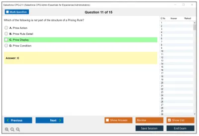 Salesforce CPQ-211 Salesforce CPQ Admin Essentials for Experienced Administrators Practice test exam simulator test engine exam Prep practice test questions answers Image 11
