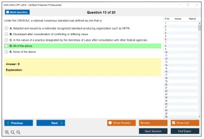 ASIS ASIS-CPP ASIS - Certified Protection Professional (CPP) Exam Practice test exam simulator test engine exam Prep practice test questions answers Image 13
