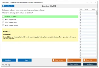 FINRA Series-7 General Securities Representative Qualification Examination (GS) Practice test exam simulator test engine exam Prep practice test questions answers Image 10
