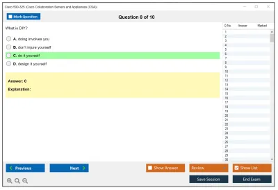 Cisco 500-325 Cisco Collaboration Servers and Appliances (CSA) Practice test exam simulator test engine exam Prep practice test questions answers Image 8
