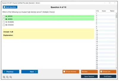 Huawei H19-307 Huawei Certified Pre-sales Associate-Server Practice test exam simulator test engine exam Prep practice test questions answers Image 4