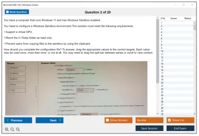 Microsoft MD-100 Windows Client Practice test exam simulator test engine exam Prep practice test questions answers Image 2