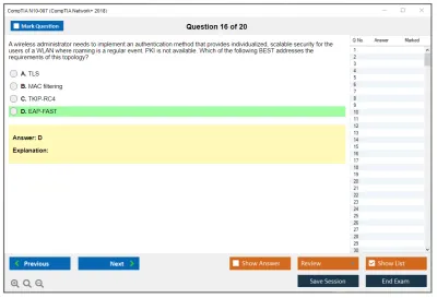 CompTIA N10-007 CompTIA Network+ 2018 Practice test exam simulator test engine exam Prep practice test questions answers Image 16
