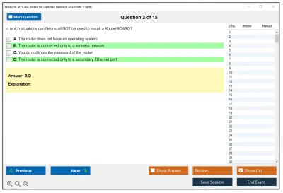 MikroTik MTCNA MikroTik Certified Network Associate Exam Practice test exam simulator test engine exam Prep practice test questions answers Image 2