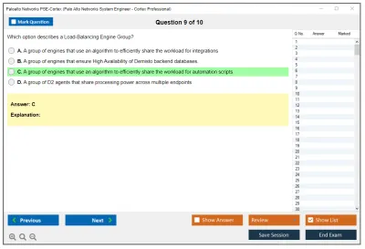 Palo Alto Networks PSE-Cortex Palo Alto Networks System Engineer - Cortex Professional Practice test exam simulator test engine exam Prep practice test questions answers Image 9
