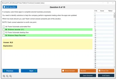 Microsoft PL-200 Microsoft Power Platform Functional Consultant Practice test exam simulator test engine exam Prep practice test questions answers Image 8