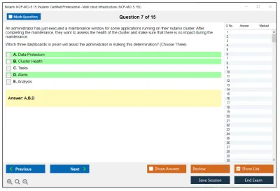 Nutanix NCP-MCI-5.15 Nutanix Certified Professional - Multi cloud Infrastructure (NCP-MCI 5.15) Practice test exam simulator test engine exam Prep practice test questions answers Image 7