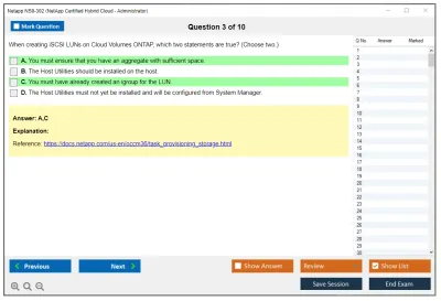 Netapp NS0-302 NetApp Certified Hybrid Cloud Administrator Practice test exam simulator test engine exam Prep practice test questions answers Image 3