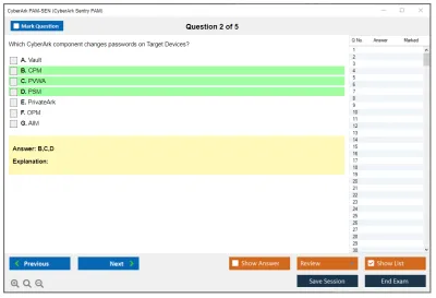 CyberArk PAM-SEN CyberArk Sentry PAM Practice test exam simulator test engine exam Prep practice test questions answers Image 2