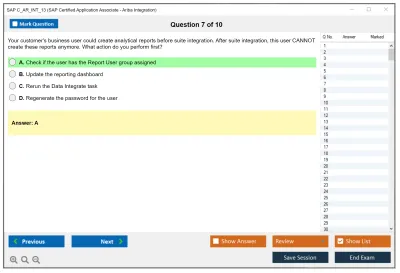 SAP C_AR_INT_13 SAP Certified Application Associate - Ariba Integration Practice test exam simulator test engine exam Prep practice test questions answers Image 7