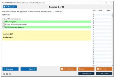 Tibco TCP-EMS8 TIBCO Enterprise Message Service 8 Certification Exam Practice test exam simulator test engine exam Prep practice test questions answers Image 2