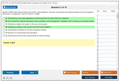 iSQI CTFL_UK_Syll2018 ISTQB Certified Tester Foundation Level (Syllabus 2018 - UK only) Practice test exam simulator test engine exam Prep practice test questions answers Image 3