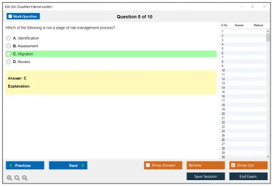 IQN QIA Qualified Internal Auditor Practice test exam simulator test engine exam Prep practice test questions answers Image 8