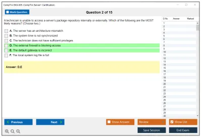 CompTIA SK0-005 CompTIA Server+ Certification Exam Practice test exam simulator test engine exam Prep practice test questions answers Image 2