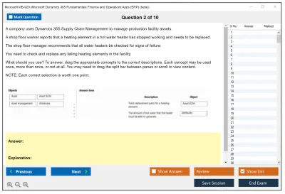 Microsoft MB-920 Microsoft Dynamics 365 Fundamentals Finance and Operations Apps (ERP) Practice test exam simulator test engine exam Prep practice test questions answers Image 2