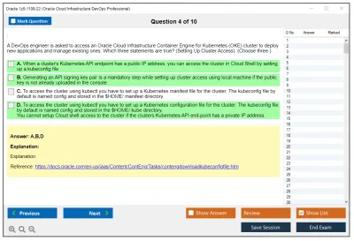 Oracle 1z0-1109-22 Oracle Cloud Infrastructure DevOps Professional Practice test exam simulator test engine exam Prep practice test questions answers Image 4