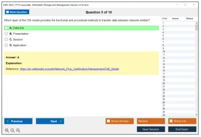 EMC DEA-1TT4 Associate: Information Storage and Management Version 4.0 Exam Practice test exam simulator test engine exam Prep practice test questions answers Image 5