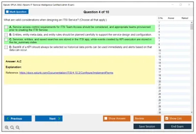 Splunk SPLK-3002 Splunk IT Service Intelligence Certified Admin Exam Practice test exam simulator test engine exam Prep practice test questions answers Image 4
