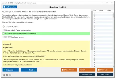 Microsoft AZ-204 Developing Solutions for Microsoft Azure Practice test exam simulator test engine exam Prep practice test questions answers Image 19