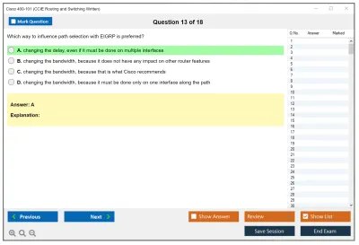 Cisco 400-101 CCIE Routing and Switching Written Practice test exam simulator test engine exam Prep practice test questions answers Image 13