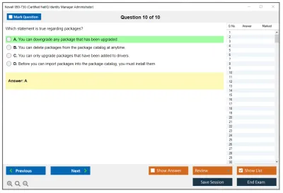 Novell 050-730 Certified NetIQ Identity Manager Administrator Practice test exam simulator test engine exam Prep practice test questions answers Image 10