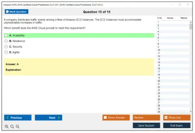 Amazon AWS AWS-Certified-Cloud-Practitioner-CLF-C01 AWS Certified Cloud Practitioner Practice test exam simulator test engine exam Prep practice test questions answers Image 15