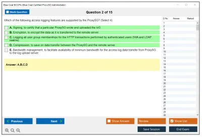Blue Coat BCCPA Blue Coat Certified Proxy Administrator Practice test exam simulator test engine exam Prep practice test questions answers Image 2