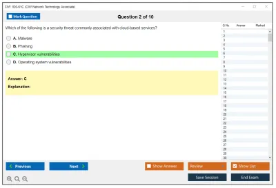 CIW 1D0-61C Network Technology Associate Practice test exam simulator test engine exam Prep practice test questions answers Image 2