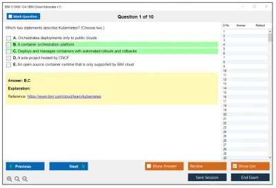 IBM C1000-124 IBM Cloud Advocate v1 Practice test exam simulator test engine exam Prep practice test questions answers Image 1