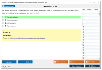 iSQI CPSA-FL ISAQB Certified Professional for Software Architecture -Foundation Level Practice test exam simulator test engine exam Prep practice test questions answers Image 7