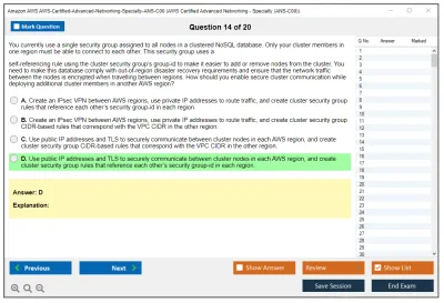 Amazon AWS AWS-Certified-Advanced-Networking-Specialty-ANS-C00 AWS Certified Advanced Networking - Specialty (ANS-C00) Practice test exam simulator test engine exam Prep practice test questions answers Image 14