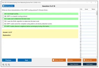 Cisco 200-105 Interconnecting Cisco Networking Devices Part 2 (ICND2 v3.0) Practice test exam simulator test engine exam Prep practice test questions answers Image 9