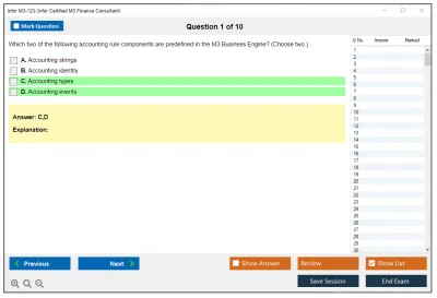 Infor M3-123 Infor Certified M3 Finance Consultant Practice test exam simulator test engine exam Prep practice test questions answers Image 1