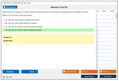 GAQM CEH-001 Certified Ethical Hacker (CEH) Practice test exam simulator test engine exam Prep practice test questions answers Image 19