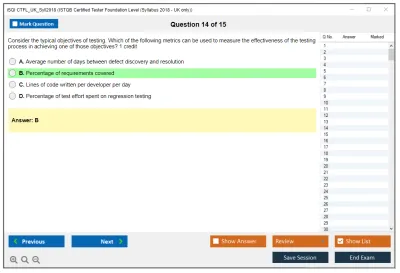 iSQI CTFL_UK_Syll2018 ISTQB Certified Tester Foundation Level (Syllabus 2018 - UK only) Practice test exam simulator test engine exam Prep practice test questions answers Image 14